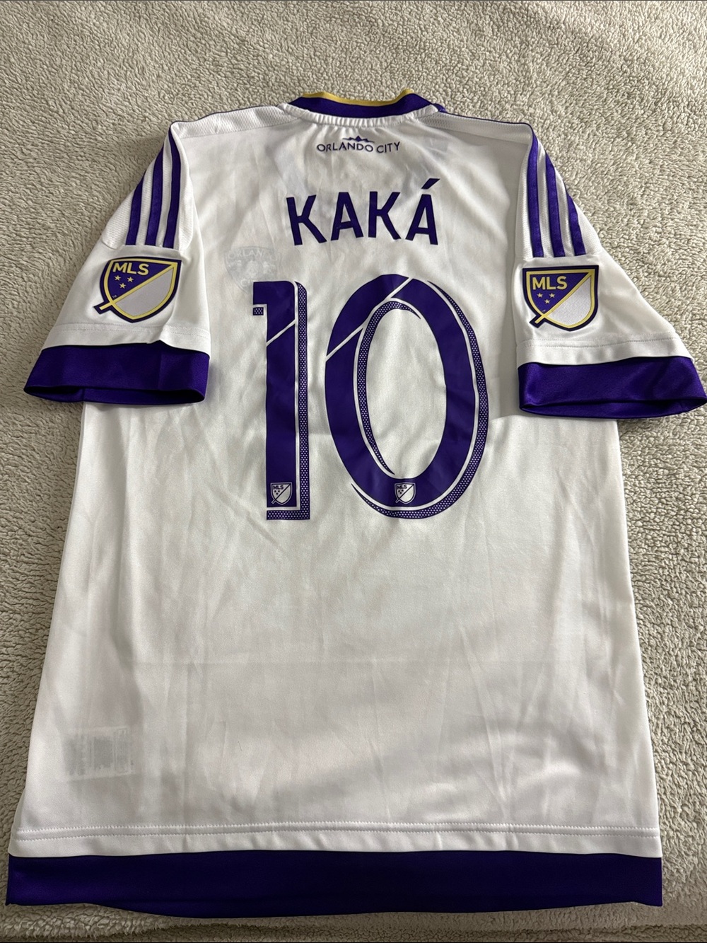 VINTAGE Orlando City #8 Kaka 2015 MLS Away Adidas Adizero Jersey